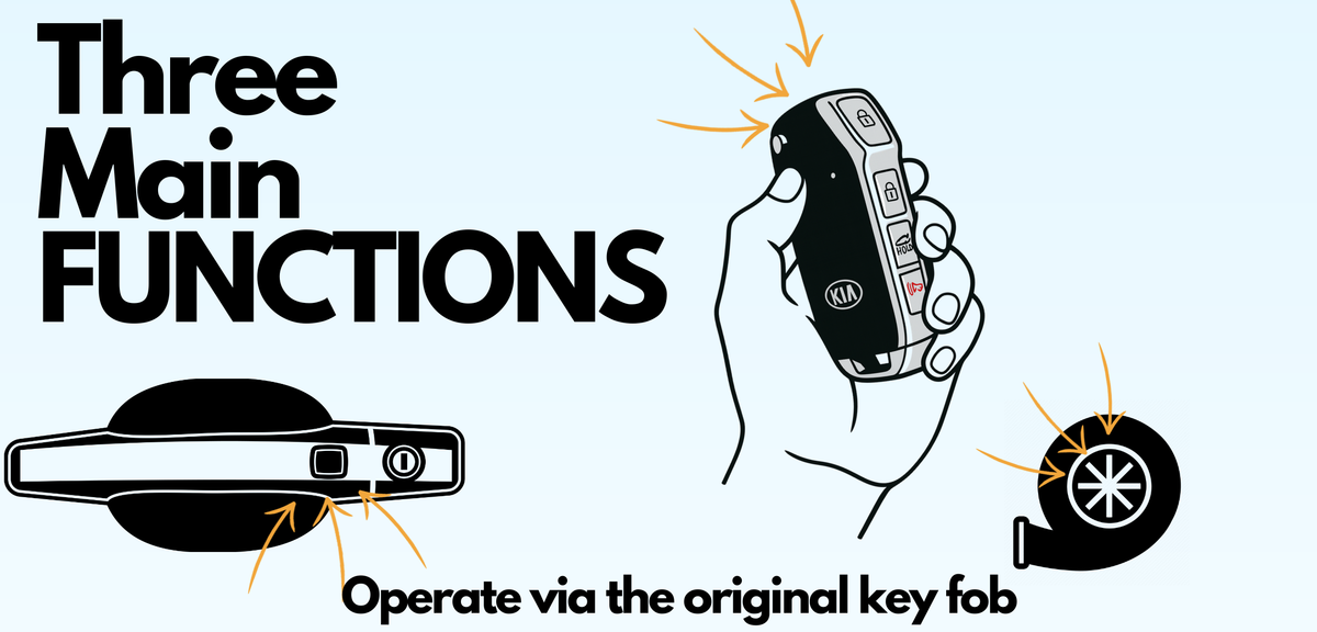 2019 - 2021 kia cerato my key premium remote auto starter functions