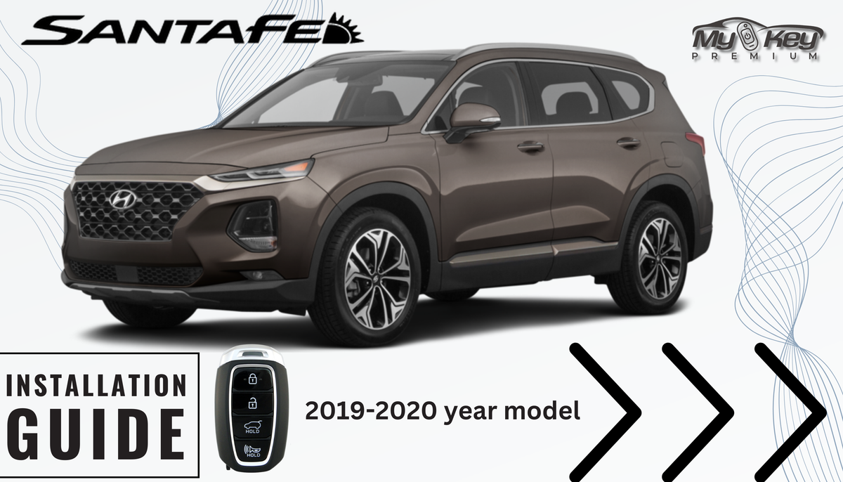 2019-2020 Hyundai Santa Fe remote start kit plug and play oem key fob functions
