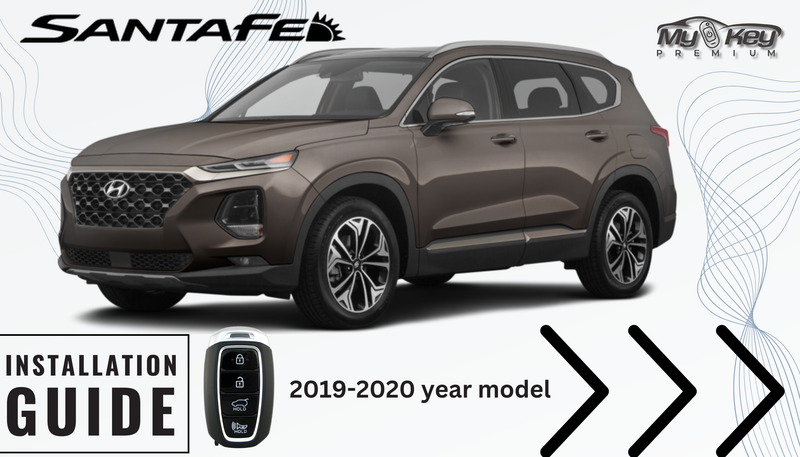 2019-2020 Hyundai Santa Fe remote start kit plug and play oem key fob functions