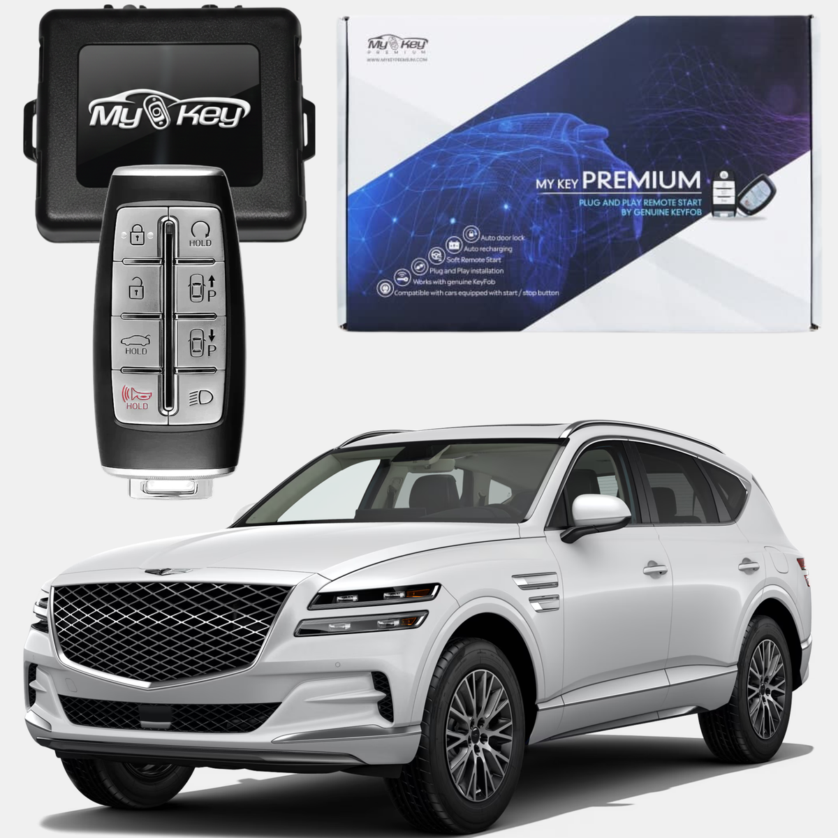 نظام Smart Door لجينيسيس GV80 | قفل ذكي وتشغيل المكيف تلقائياً