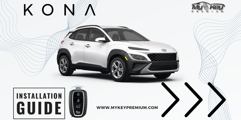 Hyundai Kona Os Facelift 2021-2023 Key fob Remote Engine auto starter installation guide[My Key Premium]