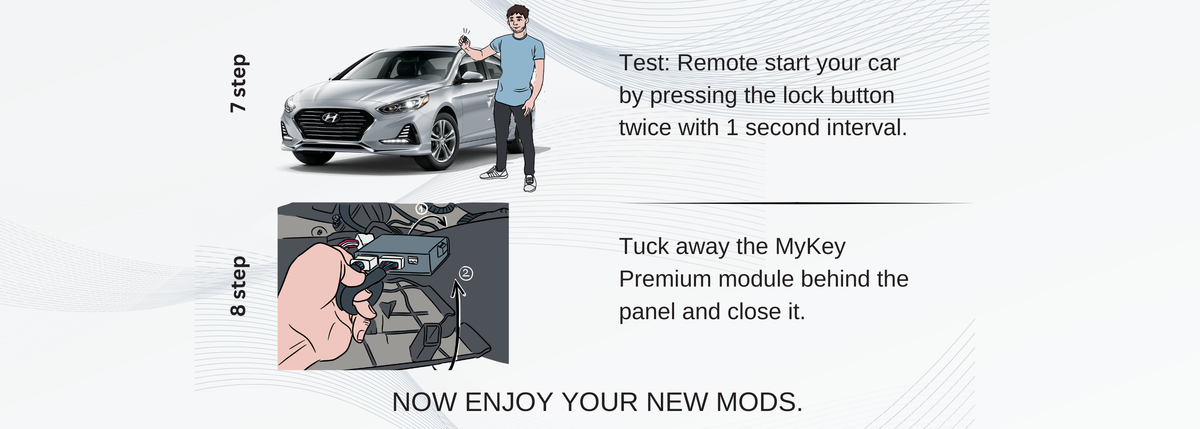 2018-2019 Hyundai Sonata LF Facelift remote start kit plug and play installation