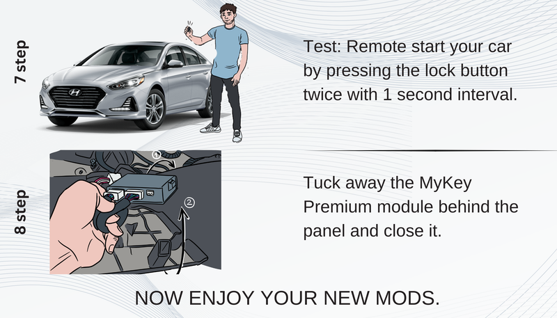 Hyundai Sonata LF Facelift 2018-2019 remote start kit plug and play installation part 4 test