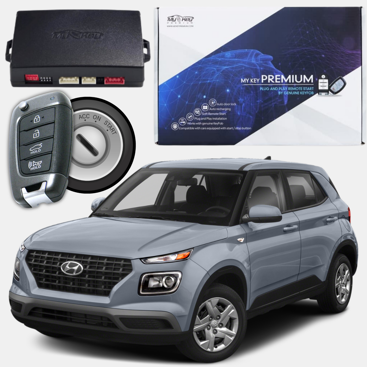 Hyundai Venue (2020-2025) Remote Start Kit – Plug & Play
