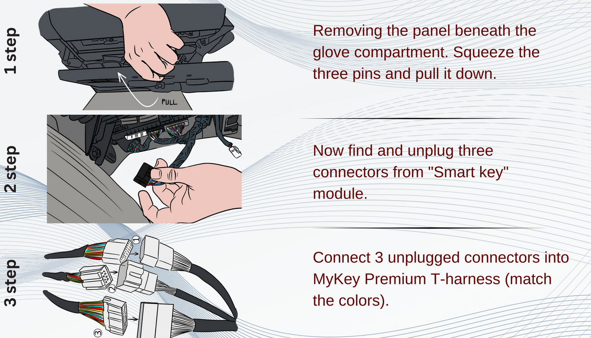 hyundai i40 key fob remote engine starter kit installation guide [MyKey Premium]