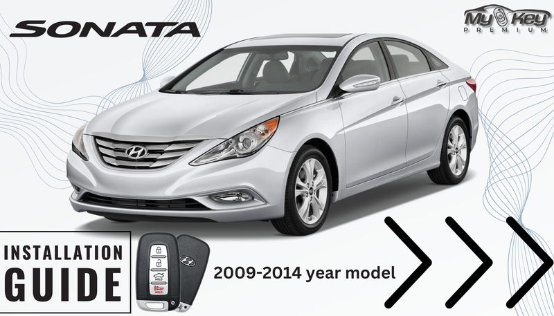 Hyundai sonata YF 2012-2014 Key fob Remote Engine plug and play installation auto starter installation guide My Key Premium
