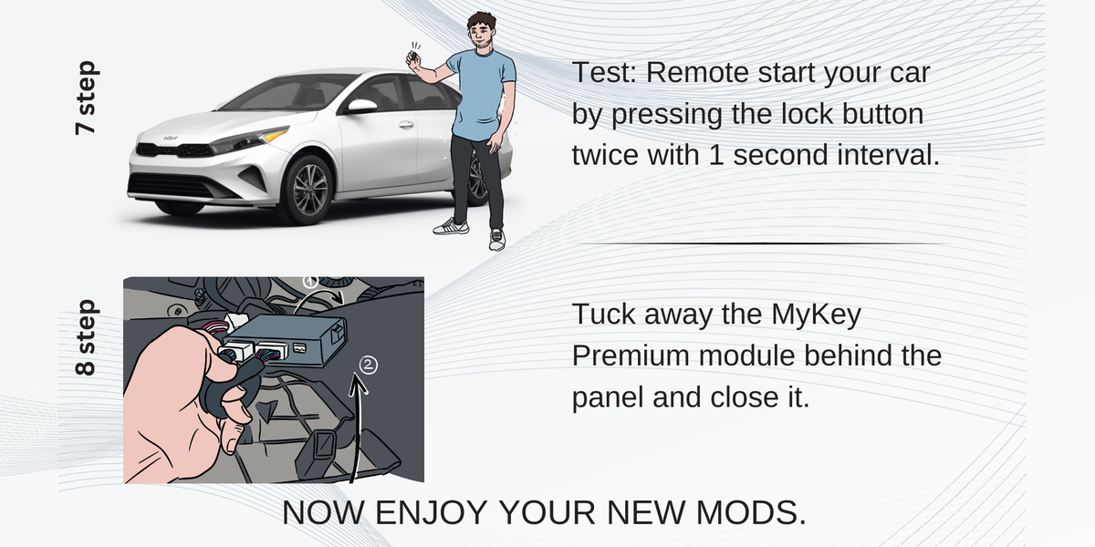 2022-2024 Kia Forte BD Facelift key fob upgrade with walk away door lock installation guide part 4