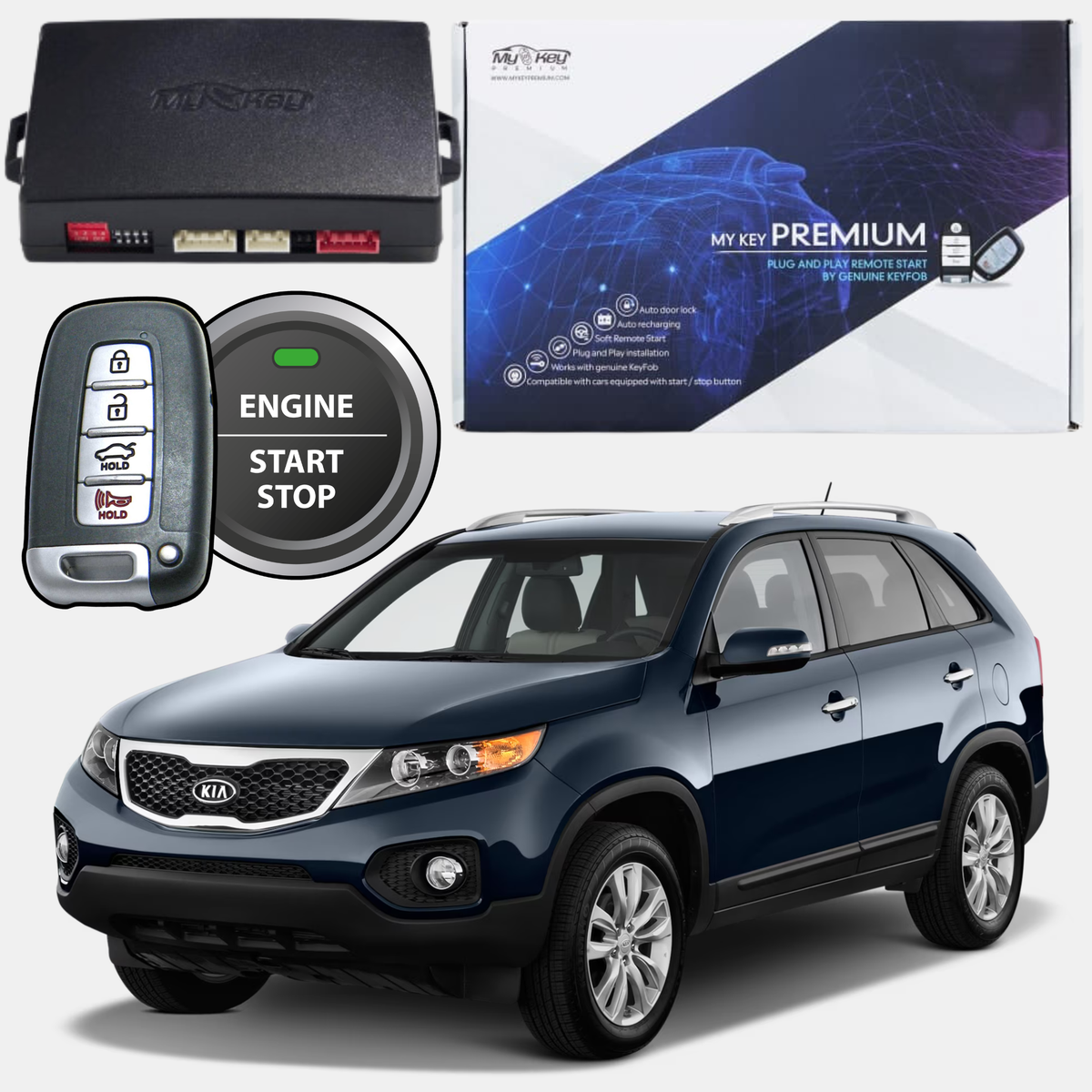 نظام تشغيل عن بُعد لكيا سورينتو XM 2011–2015 | OEM Plug & Play
