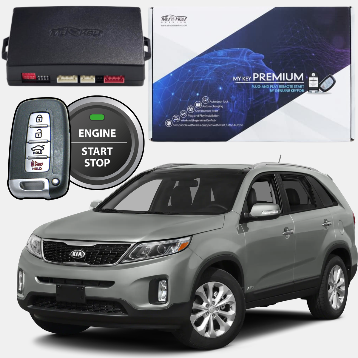 نظام تشغيل عن بُعد لكيا سورينتو XM 2011–2015 | OEM Plug & Play