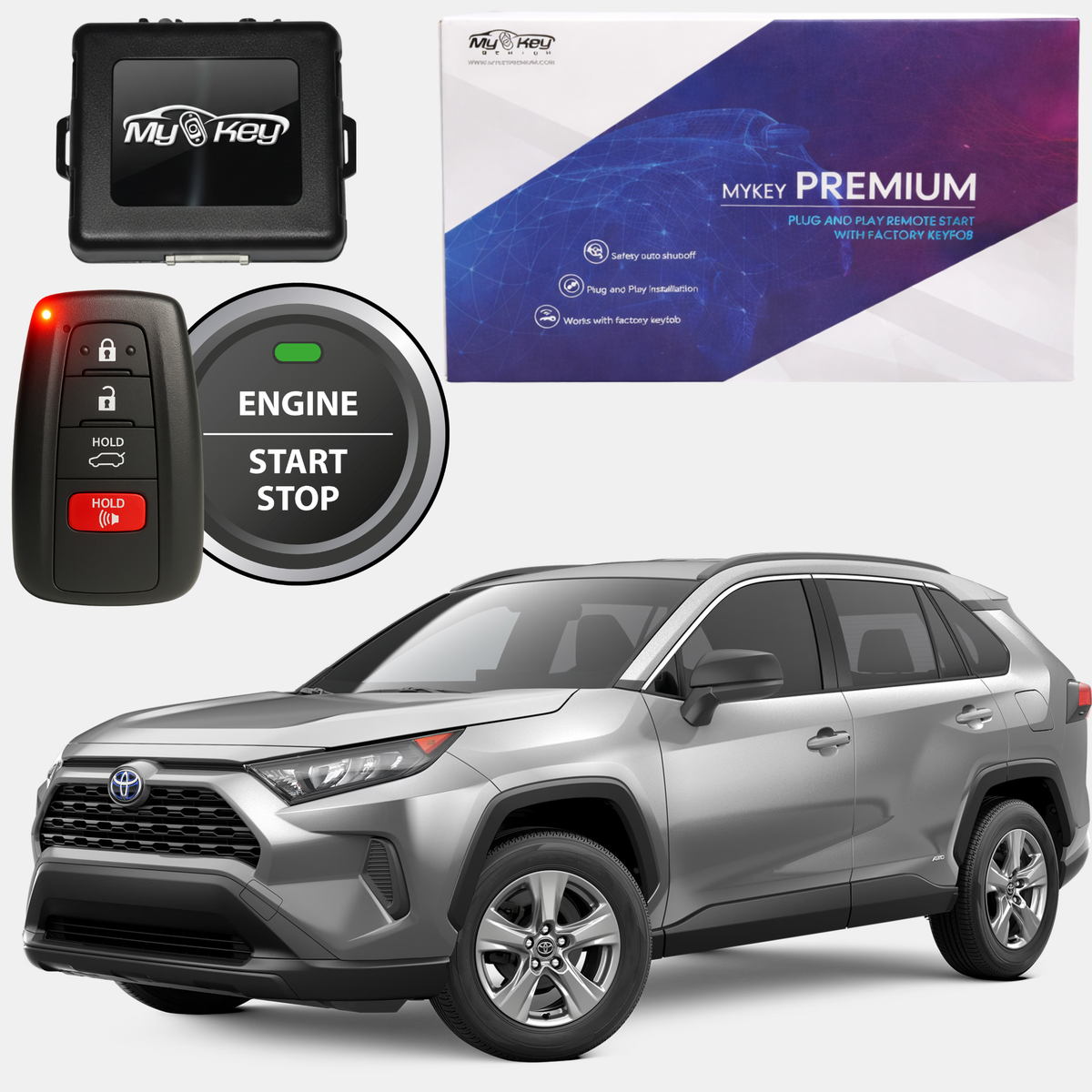 Toyota RAV4 XA50 (2019-2025) Remote Start Kit – Plug & Play