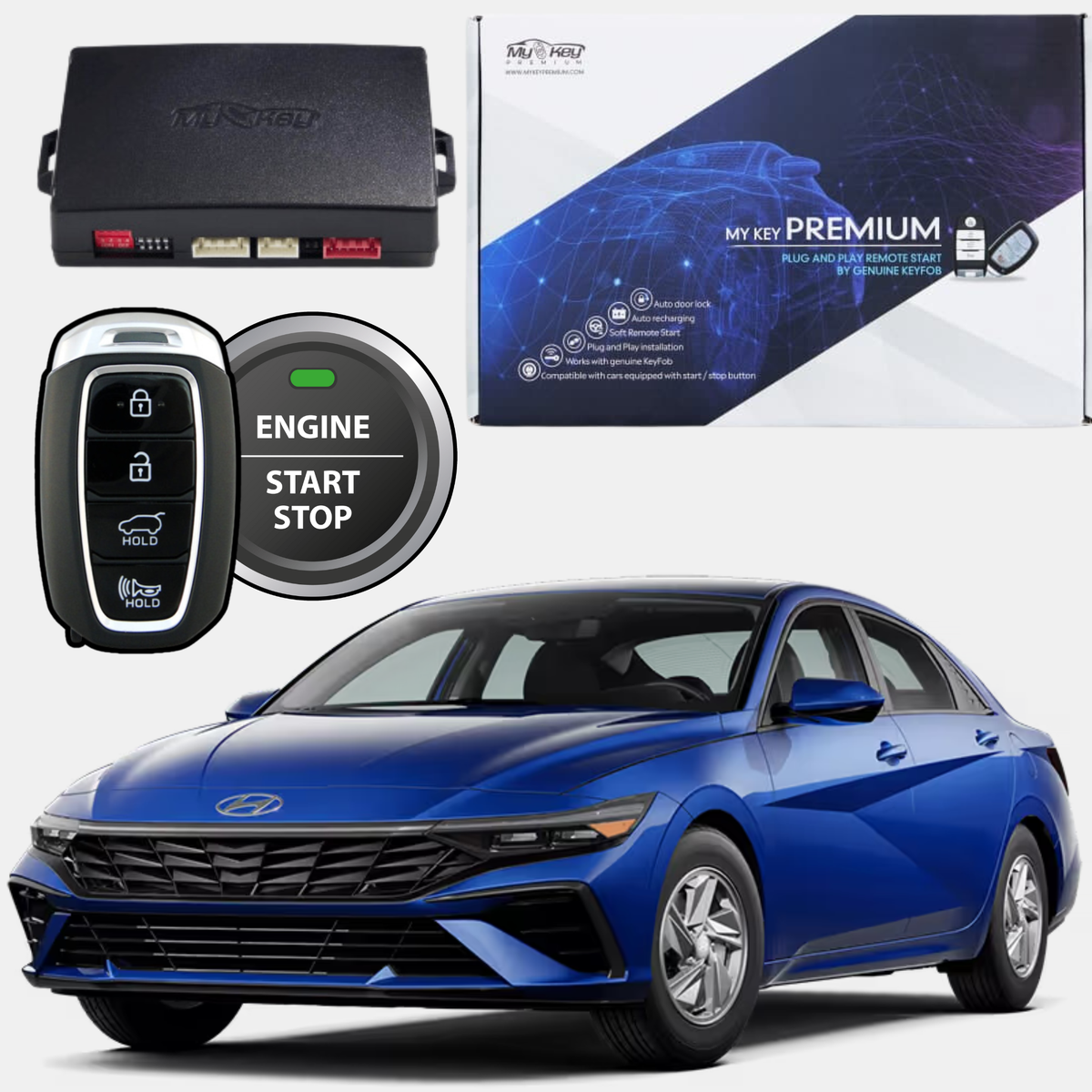 Hyundai Elantra CN7 facelft (2024-2026) Remote Start Kit – Plug & Play [button start]