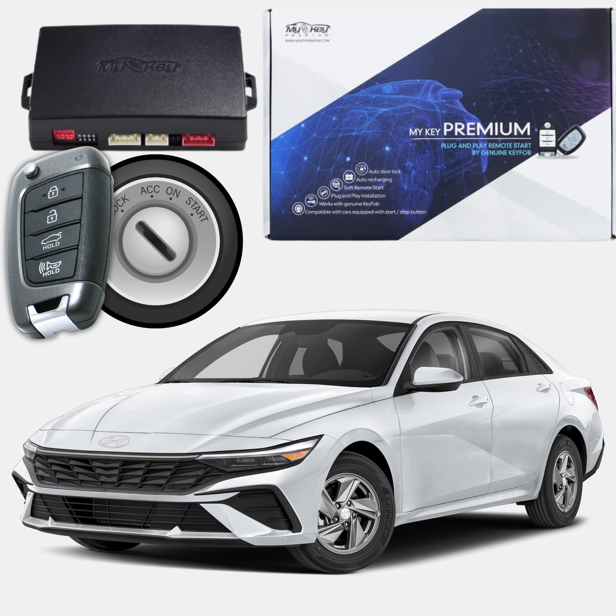 Hyundai Elantra CN7 facelft (2024-2026) Remote Start Kit – Plug & Play [key start]
