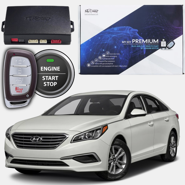 hyundai sonata lf 2015-2019pust start stop remote engine auto starter kit my key premium oem key fob usage 