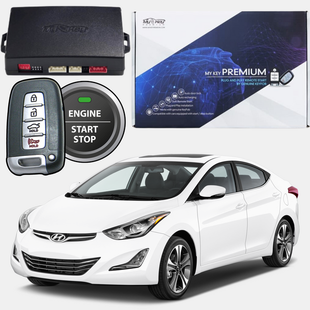Hyundai Elantra MD 2011-2016 remote start kit plug and play oem key fob