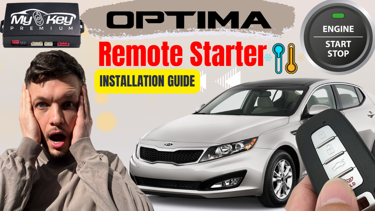 Kia optima 2010-2015 remote engine starter installation