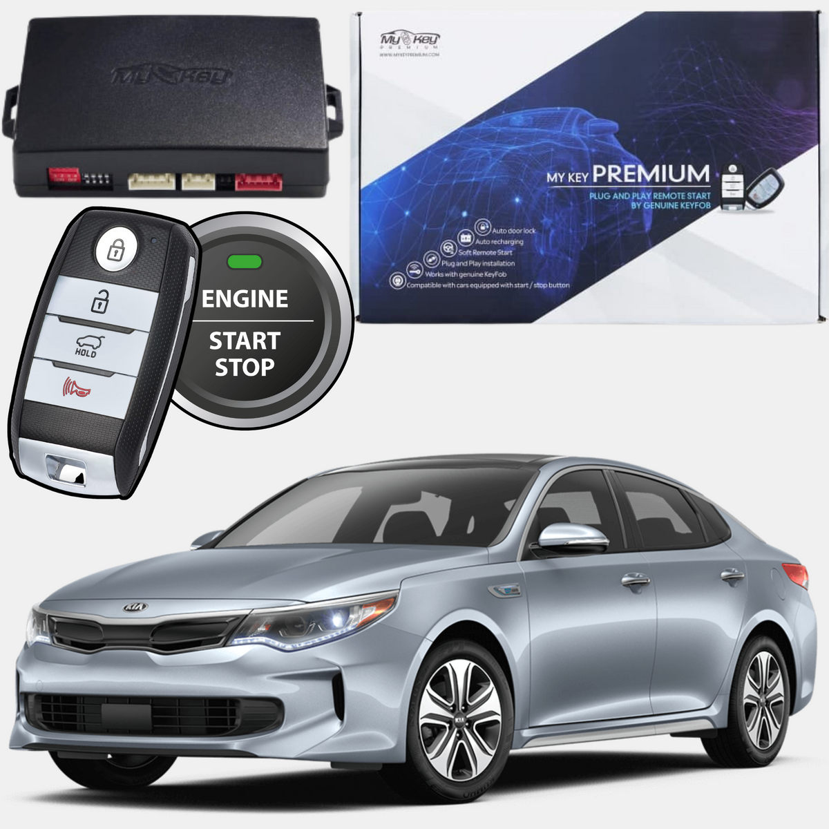 kia optima jf hybrind remote engine starter kit Kia Optima JF (2016-2020) Remote Start Kit – Plug & Play