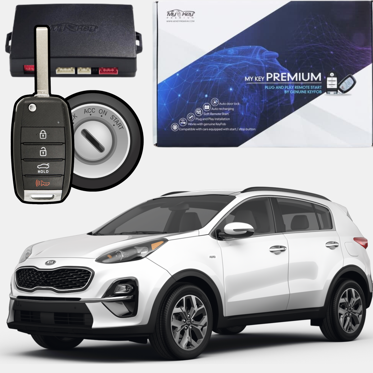 Kia Sportage QL (2017-2022) Remote Start Kit – Plug & Play oem key fob