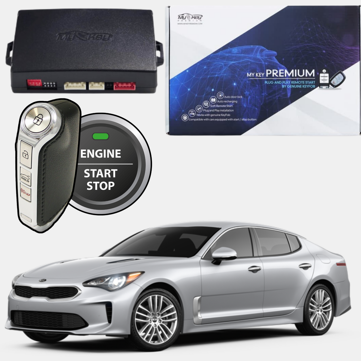 Kia Stinger (2018-2023) Remote Start Kit – Plug & Play